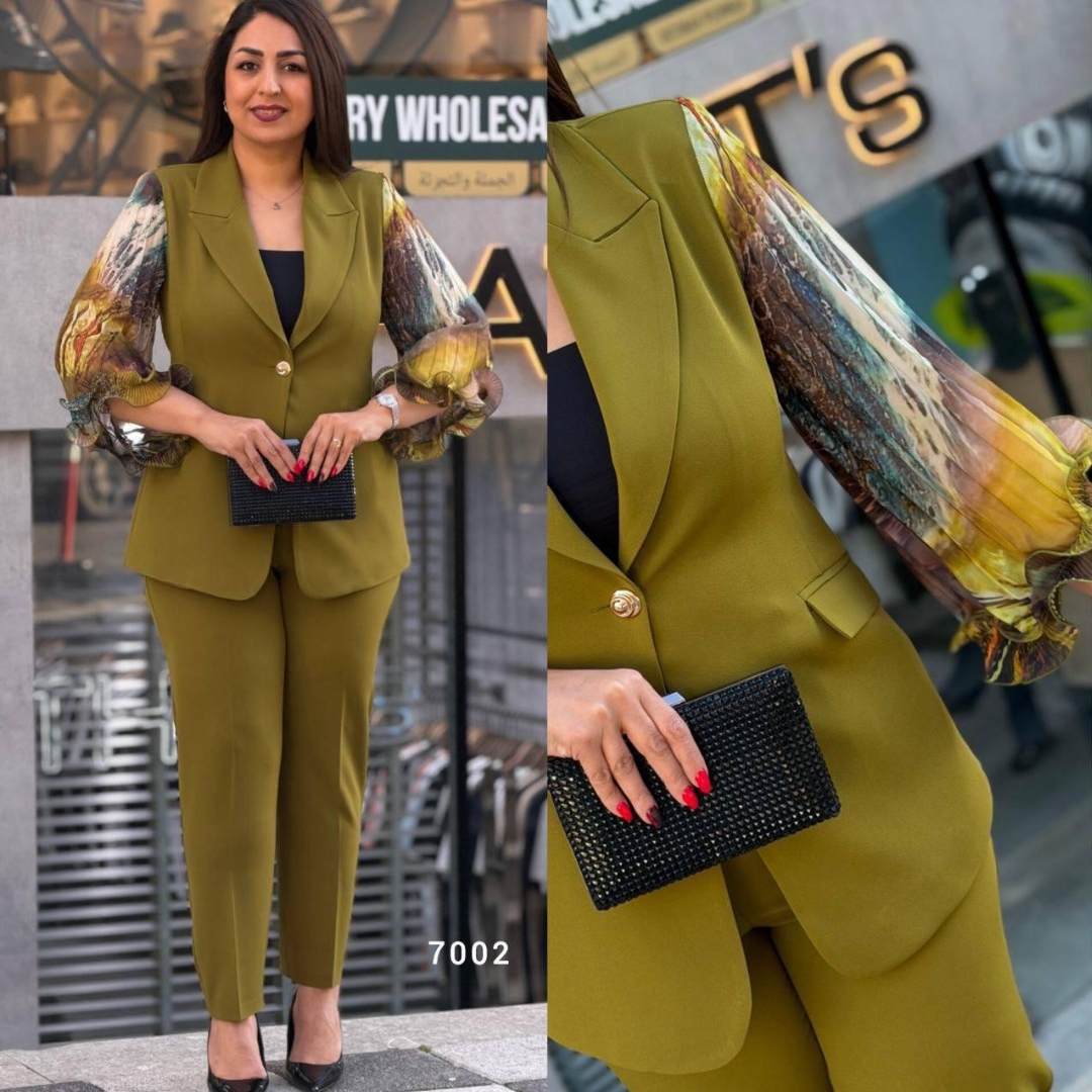 emerald prestige three piece power suit