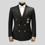 elegant seafoam green double breasted suit