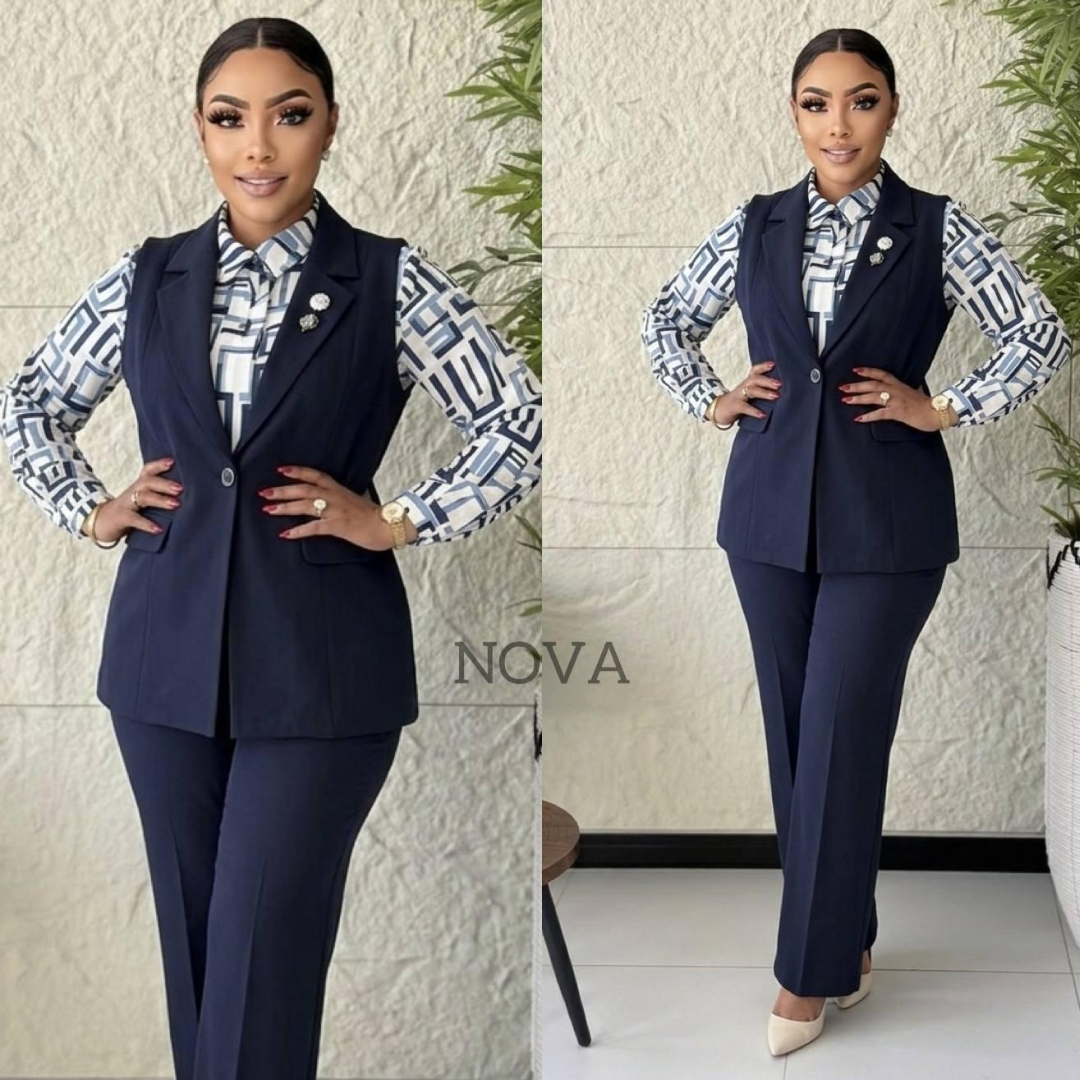 emerald prestige three piece power suit